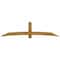 Ekena Millwork Bellingham Rough Sawn Timber Gable Bracket, Western Red Cedar, 108"W x 27"H x 4"D x 6"F, 6/12 Pitch GBW108X27X0406BEL00RWR - alternate 1